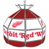 NHL Detroit Redwings Stained Glass Tiffany Lamp - 16 inch diameter