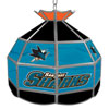 NHL San Jose Sharks Stained Glass Tiffany Lamp - 16 inch diameter