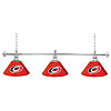 NHL Carolina Hurricanes 60 Inch 3 Shade Billiard Lamp