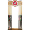 NHL Carolina Hurricanes 2 piece Wood and Mirror Wall Cue Rack