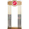 NHL Detroit Redwings 2 piece Wood and Mirror Wall Cue Rack