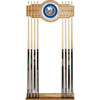 NHL New York Islanders 2 piece Wood and Mirror Wall Cue Rack