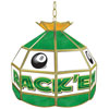 Rack'em 8-Ball Stained Glass Tiffany Lamp - 16 inch diameter