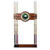 8-Ball Rack'em 2 piece Wood and Mirror Wall Cue Rack