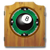8-Ball Rack'em Dart Cabinet includes Darts and Board