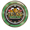 Texas Hold 'em Neon Clock - 14 inch Diameter