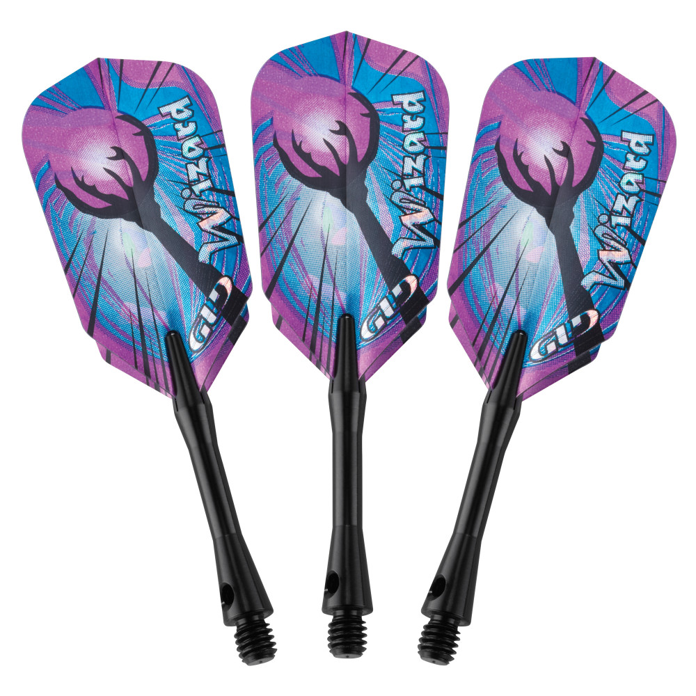 PURPLE PIZZAZZ ULTRA 17 Gram Soft Tip Darts 80% Tungsten #3 Extras