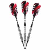 Viper Bully Tungsten Soft Tip Darts 3 Knurled Rings 18gm, 21-3175-18