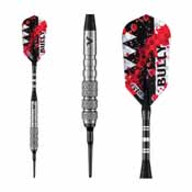 Viper Bully Tungsten Soft Tip Darts 3 Knurled Rings 18gm, 21-3175-18
