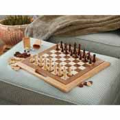 Mainstreet Classics 3-In-1 Wood Game / Chess - Checkers - Backgammon, 55-0202