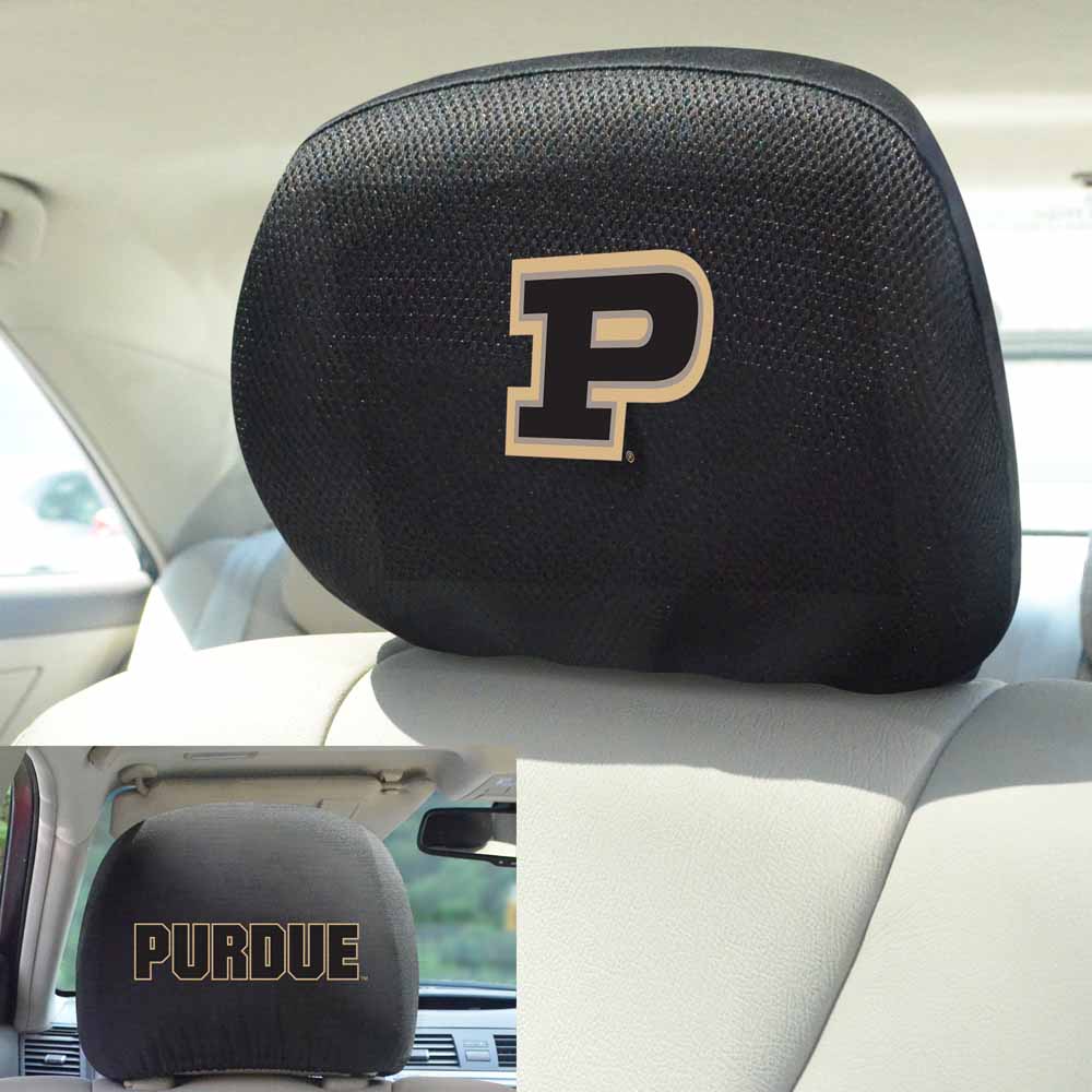 NCAA Purdue Boilermakers Head Rest Coverhead Rest Cover, Team