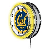 Cal Double Neon Ring, Logo Clock by Holland Bar Stool Company, ClkCal-Un