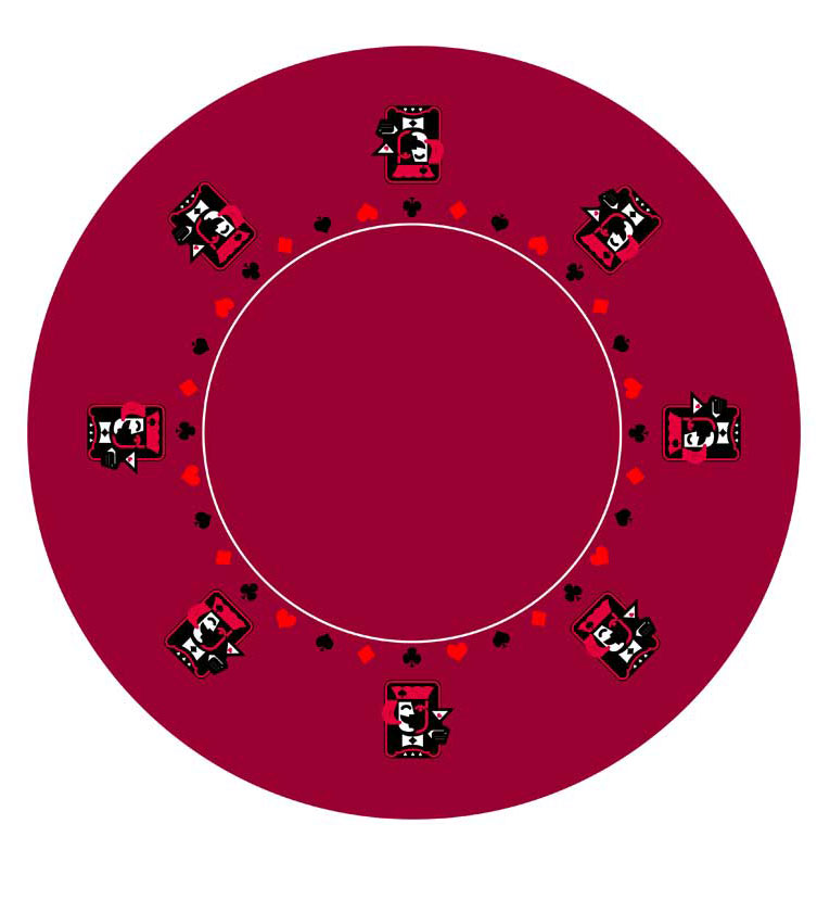 Custom Round Poker Table Layouts AmericanGamingSupply