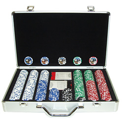 400 11.5g Jackpot Casino Clay Chip w/ Aluminium Case