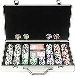 400 11.5g 4 Aces Poker Chip Set w/Executive Aluminum Case
