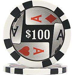 11.5g 4 Aces Poker Chip $100