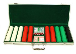 500 Super Diamond Chips in ALUM Case