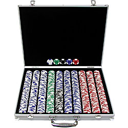 1000 pc LUCKY CROWN 11.5g Chip Set w/Executive Case