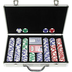 400 pc LUCKY CROWN 11.5g Poker Chip Set w/Executive Case