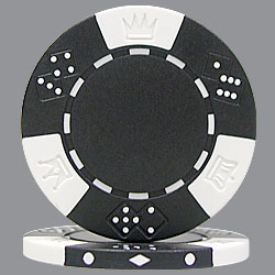 BLACK Lucky Crown 11.5g Poker Chips