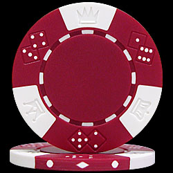 RED Lucky Crown 11.5g Poker Chips