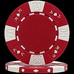 Ace/King Suited 11.5g RED Poker Chips