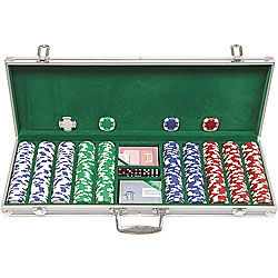 500 11.5G Holdem Poker Chip Set w/Aluminum Case