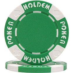 GREEN 11.5gm Suit Holdem Poker Chip
