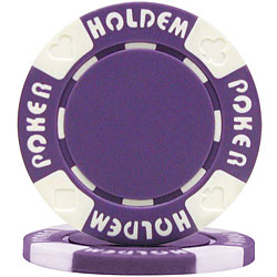PURPLE 11.5gm Suit Holdem Poker Chip