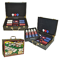 500 Composite Suited Chip Set w/ Graphic Wooden Case