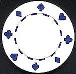 WHITE 11.5 Gram SUITED Chip