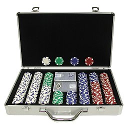 400 11.5 Gram DICE-STRIPED Chips in Silver Aluminum Case