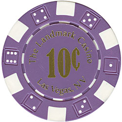 PURPLE 11.5 Gram Landmark Casino Poker Chips