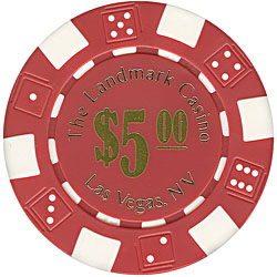 RED 11.5 Gram Landmark Casino Poker Chips