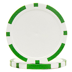 11.5g Classic Eight Stripe Dual Color Chip- Green