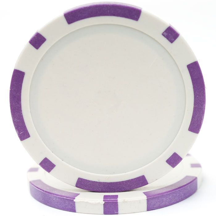 11.5g Classic Eight Stripe Dual Color Chip-Purple