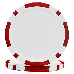 11.5g Classic Eight Stripe Dual Color Chip-Red