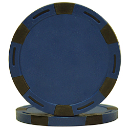 11.5 g Monaco Six Stripe Poker Chip - Blue