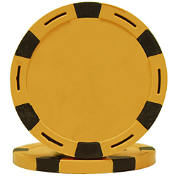 11.5 g Monaco Six Stripe Poker Chip- Orange