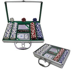 200 Royal Suited 11.5g Chips w/Clear Cover Aluminum Case