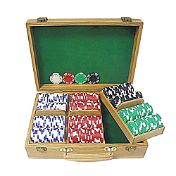 300 Royal Suited 11.5 Gram Chips w/Oak Case