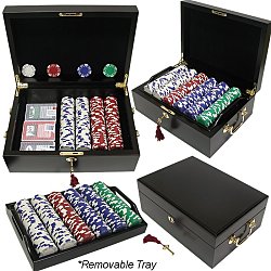 500 Royal Suited 11.5 Gram Chips w/ Beautiful Mahogany Case