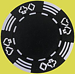 Royal Suited 11.5g BLACK Casino Chip