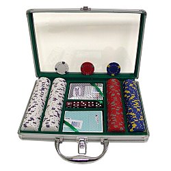 200 13 gm Pro Clay Casino Chips w/ Clear Cover Aluminum Case