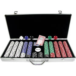 650 Chip Texas Hold'Em set w/ Aluminum Case