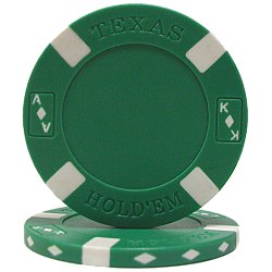 GREEN Texas Holdem Chip 11.5 gram