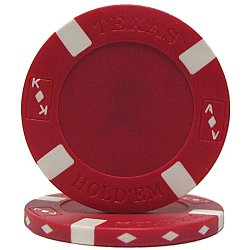 RED Texas Holdem Chip 11.5 gram