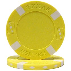 YELLOW Texas Holdem Chip 11.5 gram