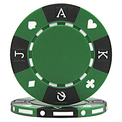 GREEN Tri-Color Suit Design 11.5 gram