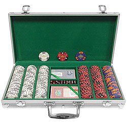 Fabulous Las Vegas 300 11.5g Poker Chip Set w/Aluminum Case